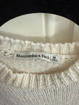 Abercrombie & Fitch knit white/cream sweater thumbnail 2