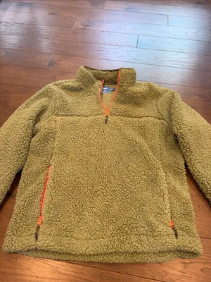 chubbies Green Lasso High-Pile Quarter-Zip Pull Over Size Large - C11-663 thumbnail 5