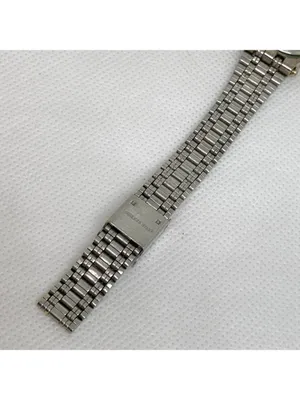 Vintage women’s watch silver gold tone black dial quartz analog 25mm running thumbnail 8