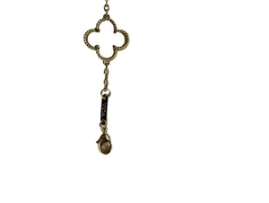 (RB) Clover Four Leaf Gold Tone Mother of Pearl Bracelet Designer Inspired thumbnail 7