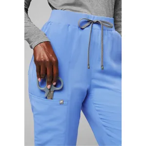 Fabletics Scrub Joggers Womens Small Blue Excellent 6-Pocket Cargo Medical Pants thumbnail 4