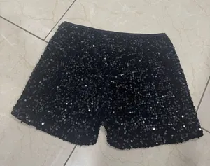 Black Sequence Shorts Size M thumbnail 2