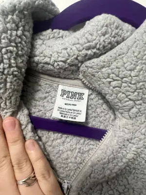 PINK Victoria's Secret Sherpa Quarter-Zip thumbnail 3