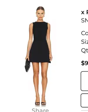 Black Revolve Mini Dress thumbnail 1