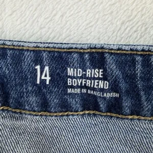 a.n.a. A New Approach Sz 14 Jeans‎ Mid Rise Boyfriend Straight Distressed Grunge thumbnail 8