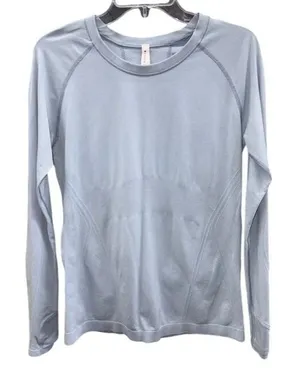 Athleta Womens Long Sleeve Blue Performance Top Size‎ L thumbnail 1