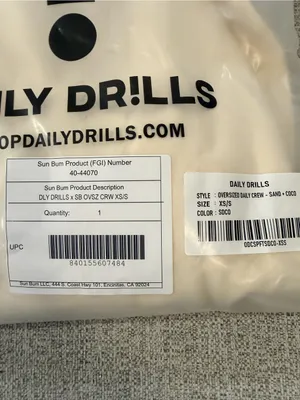 NIB Daily drills x Sunbum oversized Crewneck limited edition size xs/s thumbnail 7