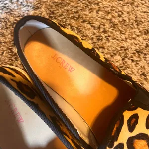 J.Crew Leopard Print Pony Hair Slip On Sneakers Casual Shoes Size‎ 7 thumbnail 2