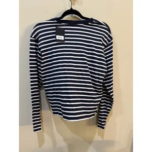 ATM Anthony Thomas Melillo Classic Jersey Long Sleeve Boy Tee Striped Navy White thumbnail 6