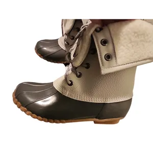 Duck Boots Waterproof Winter Snow Boots Lace Up Steel Shank‎ Gray Size 6 thumbnail 2