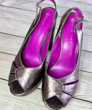 Trina‎ Turk metallic heels thumbnail 1