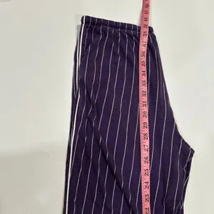 Lauren Ralph Lauren Purple Pinstripe Pajama Set Medium Sleepwear Lounge Set thumbnail 9