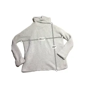 Pilcro Anthropologie Grey Ribbed‎ Oversized Turtleneck Sweater Small Cowl Neck thumbnail 5