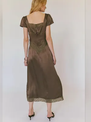 NEW Free People Pink Skies Midi Dress thumbnail 4