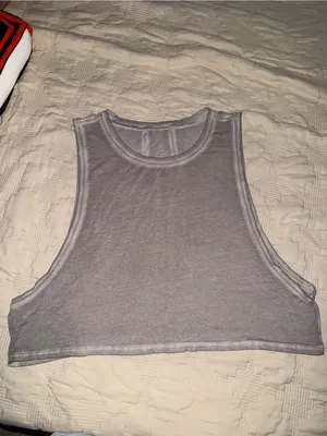 Lululemon Muscle Love Crop Tank *Fade Washed French Clay Size 10 thumbnail 5
