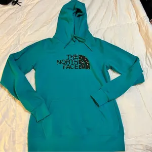 The North Face womens hoodie. Color:Teal Size:Small thumbnail 1