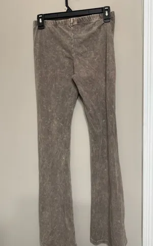 Mineral Wash Flared Pants Gray thumbnail 2