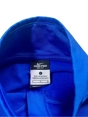 Nike Pro Dri-Fit Blue Half Zip Pullover Jacket Size Large thumbnail 2