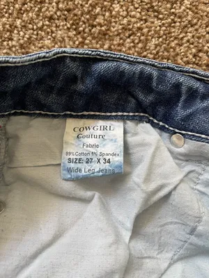 Boutique Cowgirl Couture Wide Leg Jeans thumbnail 5