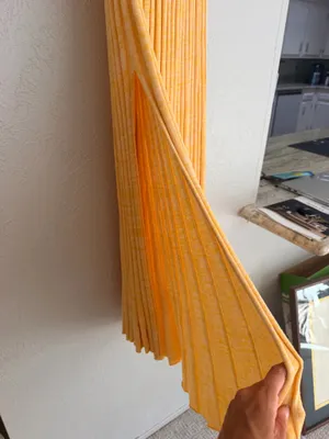Christopher Esber orange yellow high slit accordion knit midi skirt S thumbnail 15