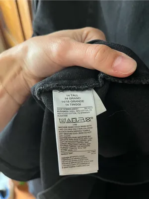 GAP Black Denim Button-Front Shirt Jacket Dress thumbnail 11