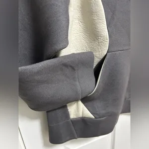 FIGS límited Edition Neoprene Pullover in Gray and White thumbnail 3