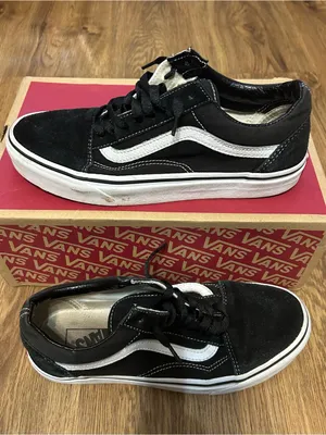 VANS old skool black suede lace up shoes sneakers women’s 8.5 Preowned thumbnail 8