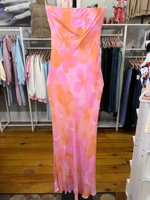 Princess Polly Maxi Dress Floral strapless thumbnail 4