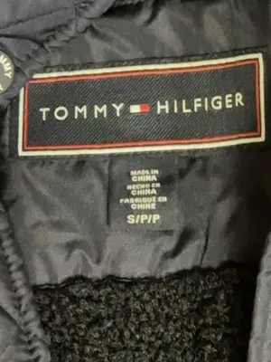 Tommy Hilfiger Women’s Navy Quilted Jacket Sherpa Lined Size S thumbnail 6