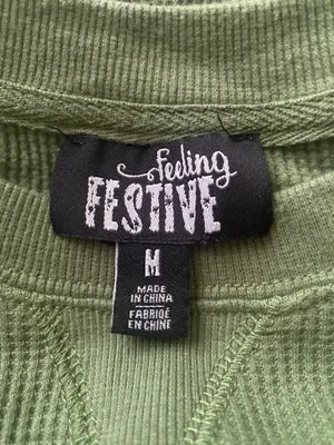Feeling Festive Pumpkin Spice Waffle Knit Long Sleeve Top thumbnail 7