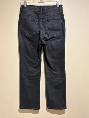 J Crew High Rise Slim Demi Boot Jean in Charcoal Wash thumbnail 8