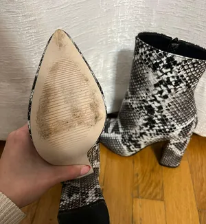 Pretty Little Thing Snakeskin Booties thumbnail 3