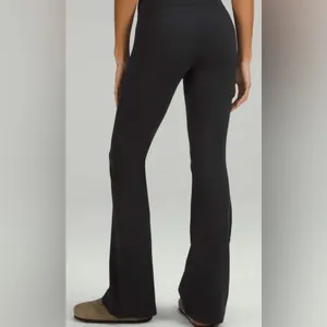 Lululemon Groove Super-High-Rise Flared Pant *Nulu in Black thumbnail 2