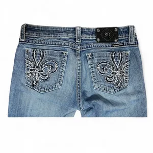 Miss Me Blue Boot Cut Jeans with Embroidery sz 30 Y2K thumbnail 3