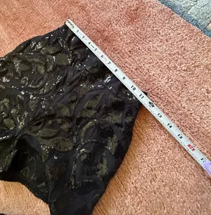 Show Me Your Mumu Black Sequin High Waist Shorts XS Party Evening thumbnail 6