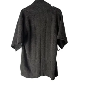 Christopher Fischer Charcoal Wool Cashmere Kimono‎ Cardigan Sweater Size S thumbnail 3