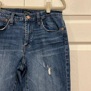 J. Crew Slim Broken-in Boyfriend‎ Distressed Blue Denim Jeans Womens Size 27 thumbnail 2