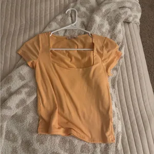 orange square neck top thumbnail 1