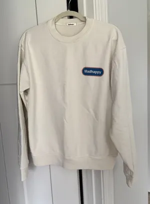 Madhappy Off-White Crewneck Classics Logo Sweatshirt‎ Pullover thumbnail 1