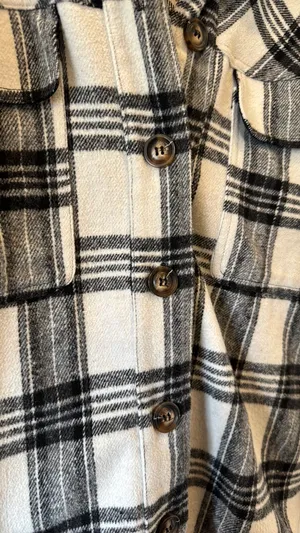 LA Hearts Plaid Shacket thumbnail 2