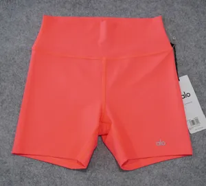 Alo Yoga Women's Large 5" Airlift Energy Shorts Bright Fluorescent Pink Coral thumbnail 1