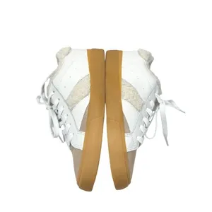 Marc Fisher‎ Ltd. Sidewalk Low Top Sneakers White Leather Sherpa Suede Size 6 thumbnail 8