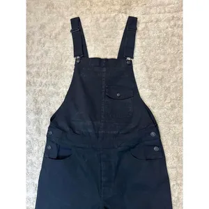 ASOS Design classic gothic countrycore black cotton overalls Size 32/Large thumbnail 2
