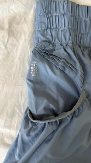 Free People Get Your Flirt Shorts blue thumbnail 3