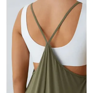 Halara Olive Green Ankle‎ Length Casual Loose Tapered Jumpsuit Med NWT thumbnail 11