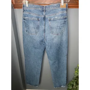 American Eagle Super High-Rise Straight Jeans Womens 12 Regular Blue Denim thumbnail 2