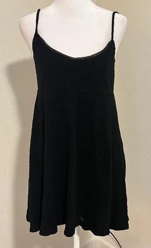 Urban Outfitters Black Spaghetti-Strap Mini Dress thumbnail 1