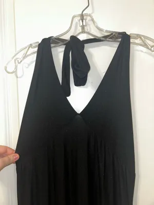 No Boundaries Black Halter Maxi Dress thumbnail 3