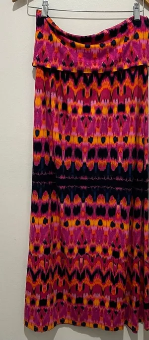 Cynthia Rowley Multicolor Strapless Cover Up Maxi Dress | Women’s Size‎ Large thumbnail 1