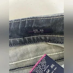 Vigoss the New York boot cut jean‎ size 3/4 L33 Bling Sequin Jeans EUC! 0057 thumbnail 5